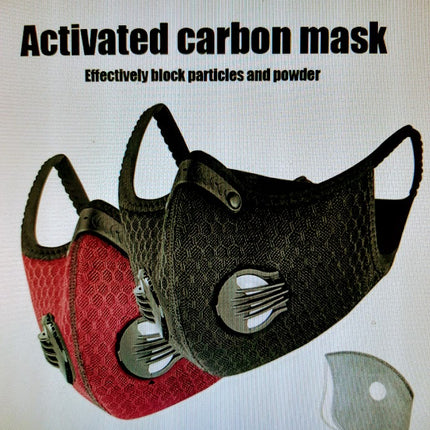 Face Mask Activated Carbon Filter Dust Mask PM 2.5 Anti-Pollution