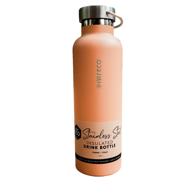 EVER ECO Insulated Stainless Steel Bottle Los Angeles Peach 750ml
