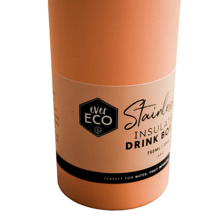 EVER ECO Insulated Stainless Steel Bottle Los Angeles Peach 750ml