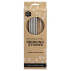EVER ECO Stainless Steel Straws 4 Pack Straight