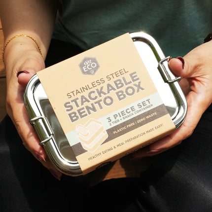 EVER ECO Stackable Bento Box 2 Tier + Mini Container 1200ml