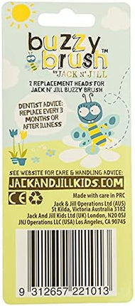 JACK N JILL Buzzy Brush Replacement Heads 2pk