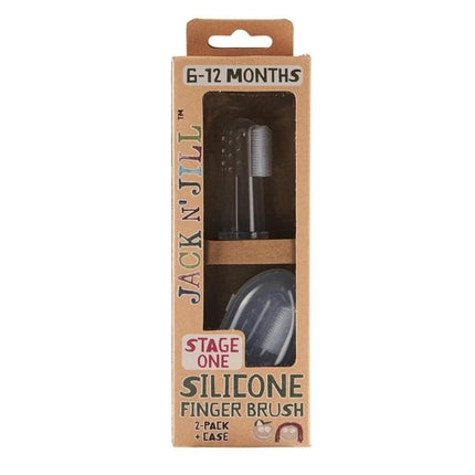JACK N JILL Silicone Fingerbrush x2pk
