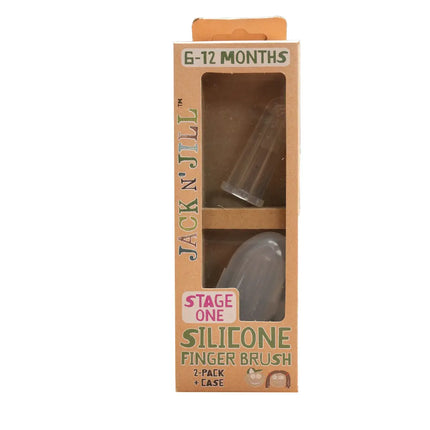 JACK N JILL Silicone Fingerbrush x2pk