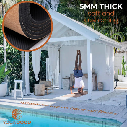 Cork yoga mat by YOGA DOOD